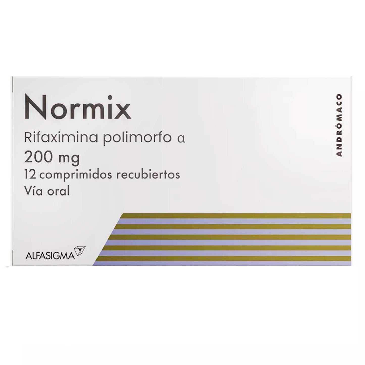 Normix 200mg - 12 Comprimidos Recubiertos - Farmacias Curie