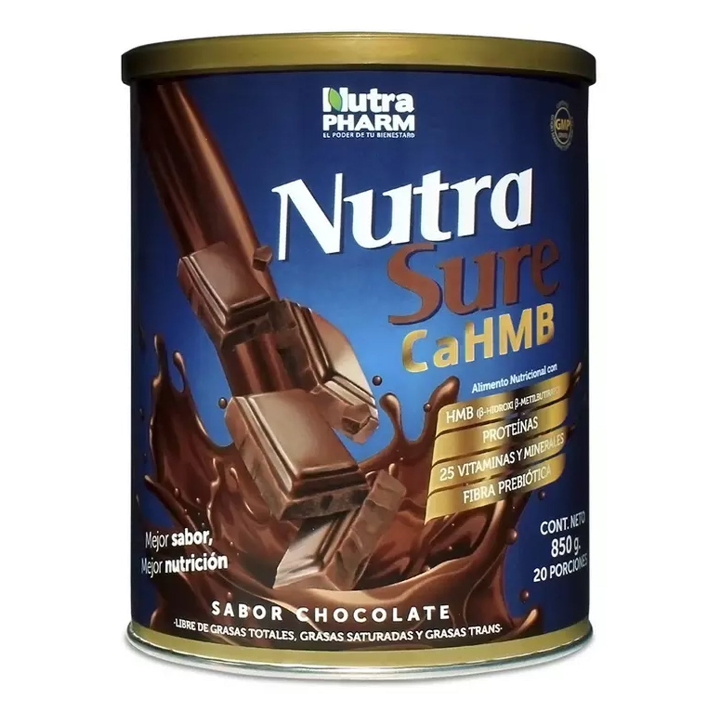 Nutrasure Chocolate Polvo - 850 gramos