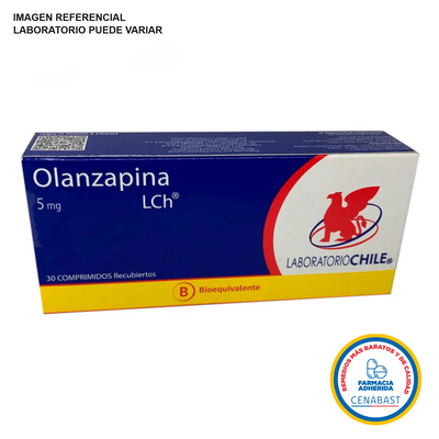 Olanzapina 5 mg - 30 Comprimidos - Medicamento Cenabast