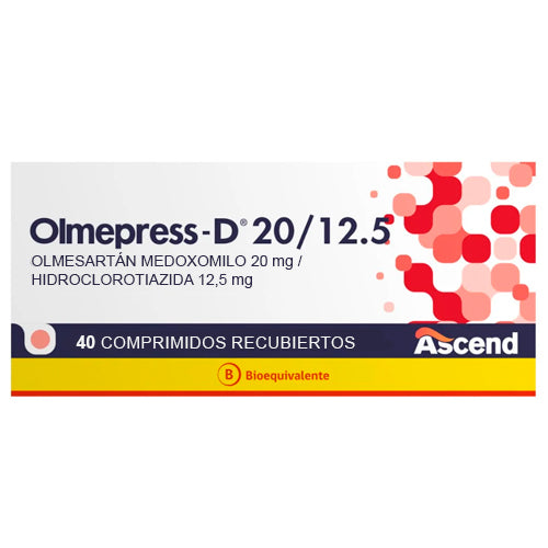 Olmepress-D 20/12.5mg - 40 Comprimidos Recubiertos
