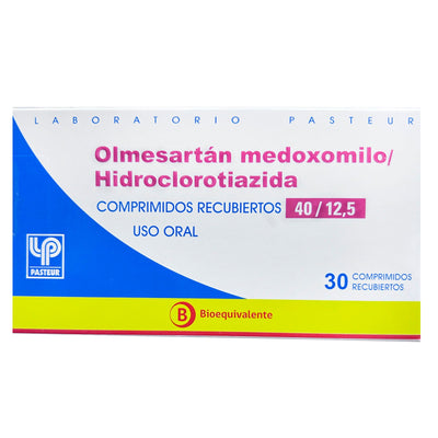 Olmesartán/Hidroclorotiazida Comprimidos Recubiertos 40/12,5 - Farmacias Curie