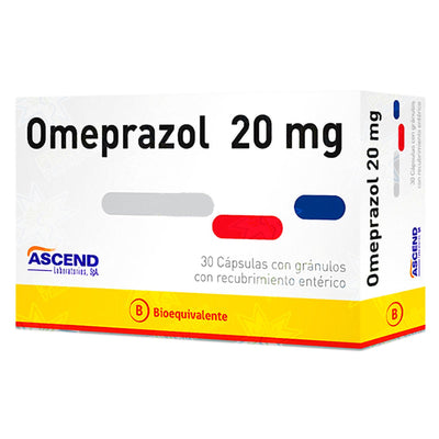 Omeprazol Cápsulas con gránulos con Recubrimiento Entérico 20mg - 30 unidades