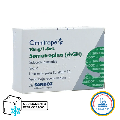Omnitrope 10mg/ 1,5 ml - Solución Inyectable - Medicamento Cenabast