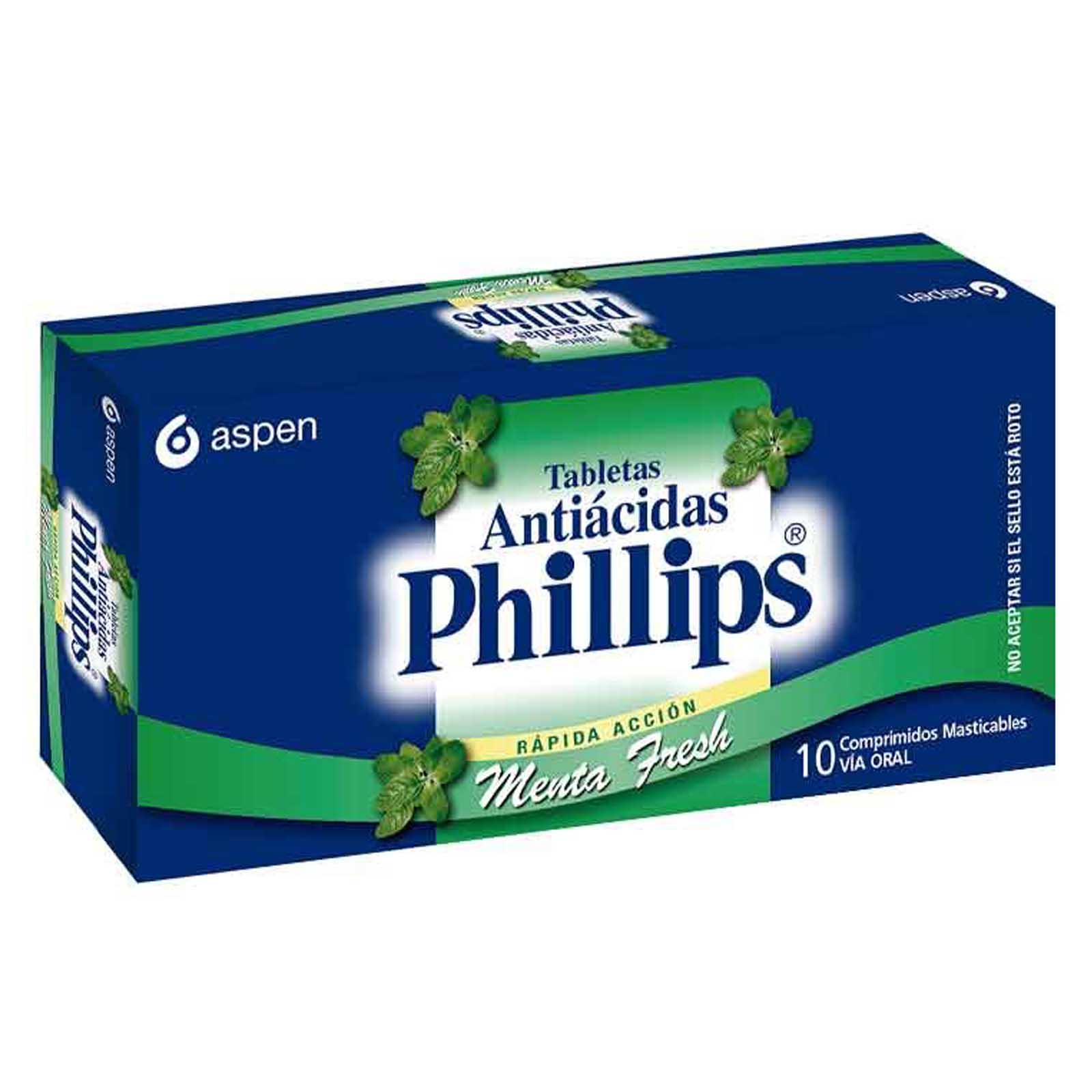 Tabletas Antiácidas Phillips - 10 unidades | Farmacias Curie - Envíos a ...