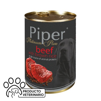 Piper Alimento Hémedo Perro Sabor Carne y Arroz Integral