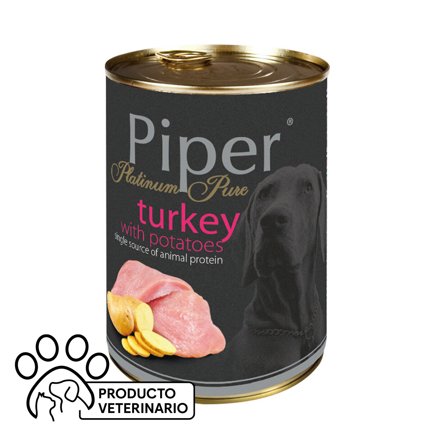 Piper Alimento Húmedo Perro Sabor Pavo y Papas 400 g