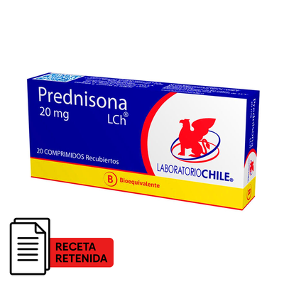 Prednisona Comprimidos Recubiertos 20mg