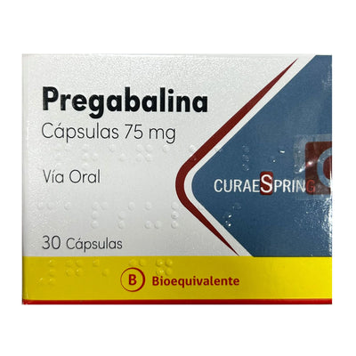 Pregabalina 75 mg - 30 Cápsulas