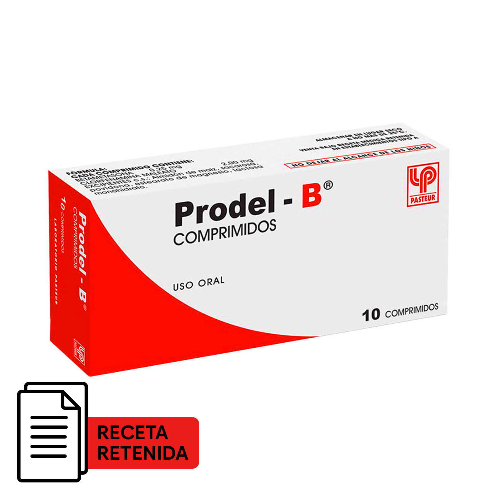 Prodel-B - 10 Comprimidos | Farmacias Curie - Envíos a todo Chile
