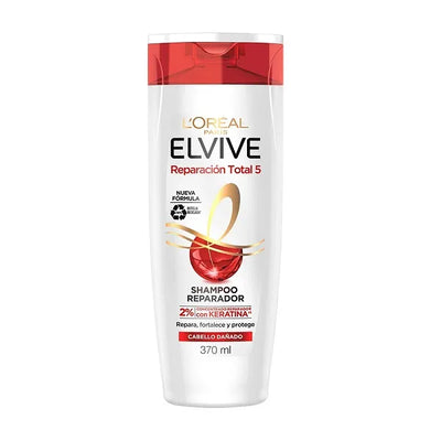 Elvive Loreal Shampoo Reparación Total 370 ml