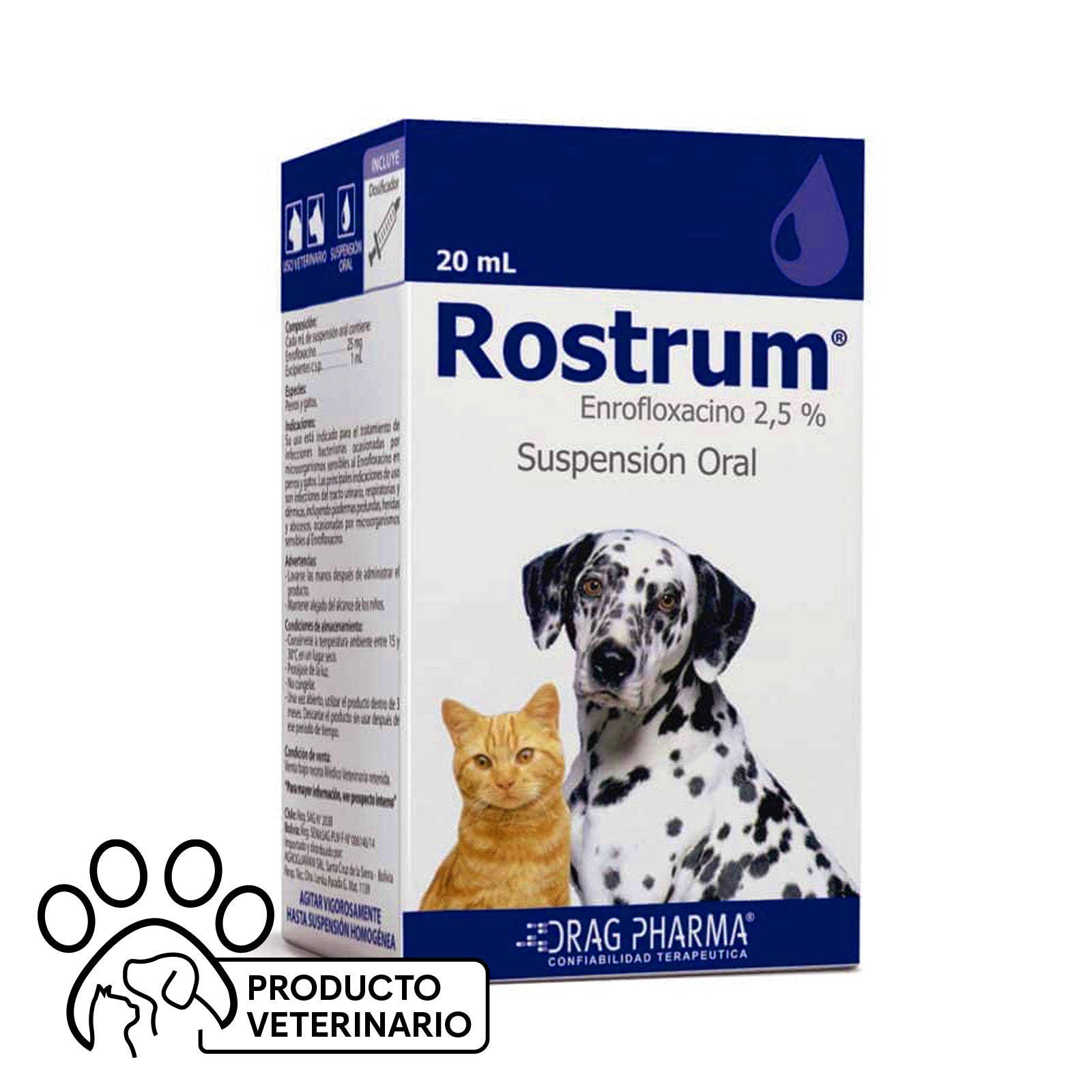 Mini Rostrum Rostrum Suspensión Oral 2,5% | Farmacias Curie - Envíos a todo Chile