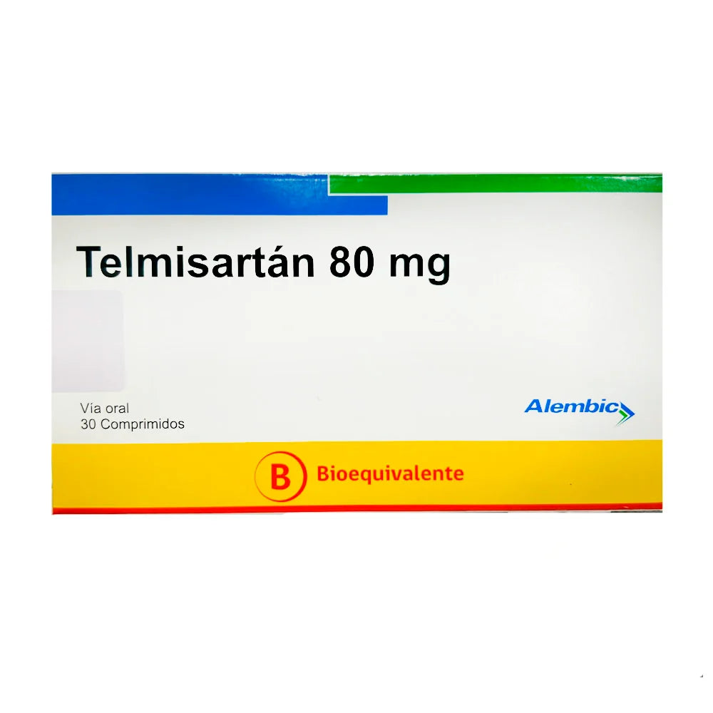 Telmisartan 80mg - 30 Comprimidos