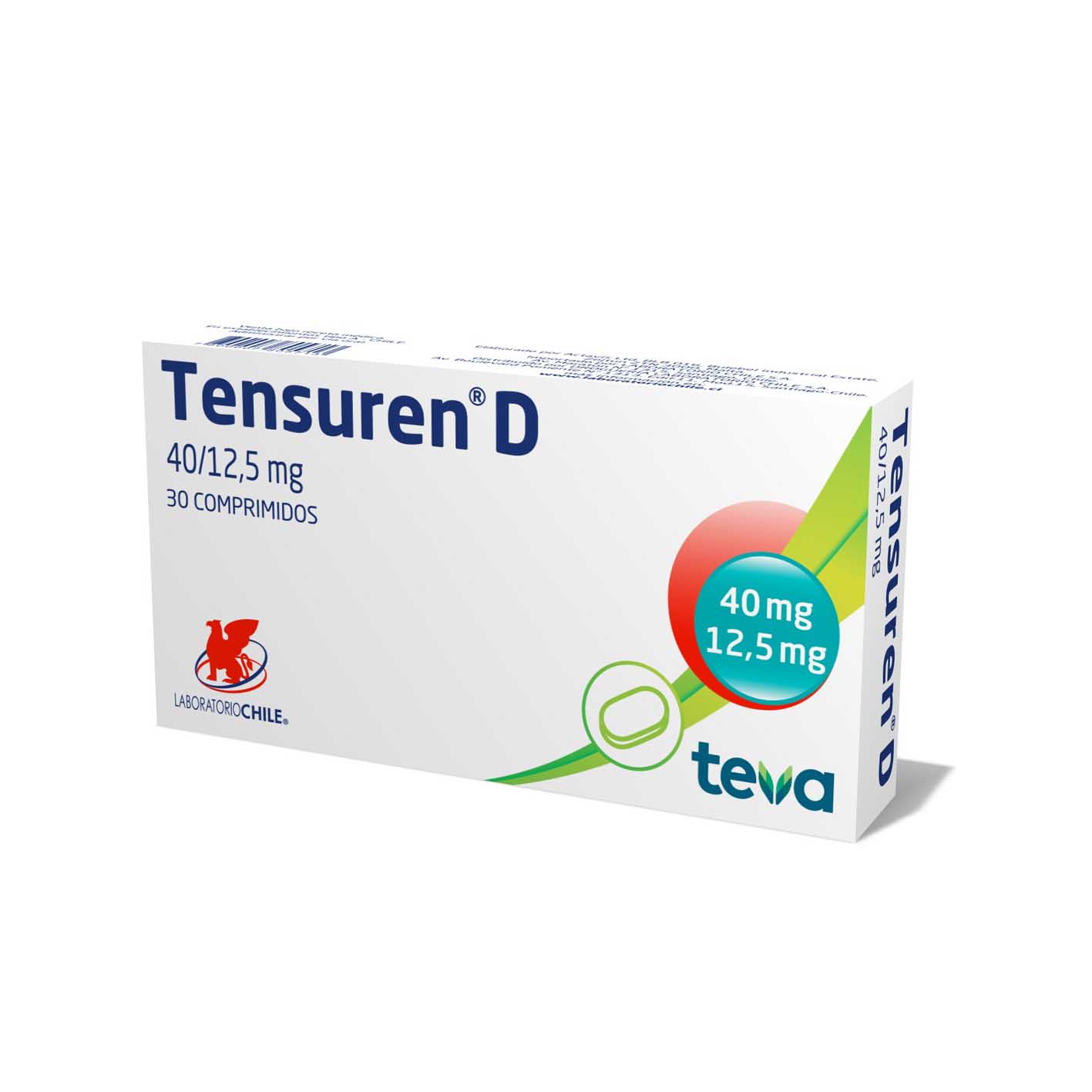 Tensuren D Comprimidos Recubiertos 40/12,5mg