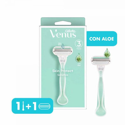Gillette Venus Skin Protect Sensitive - 1 Maquina de Afeitar Recargable