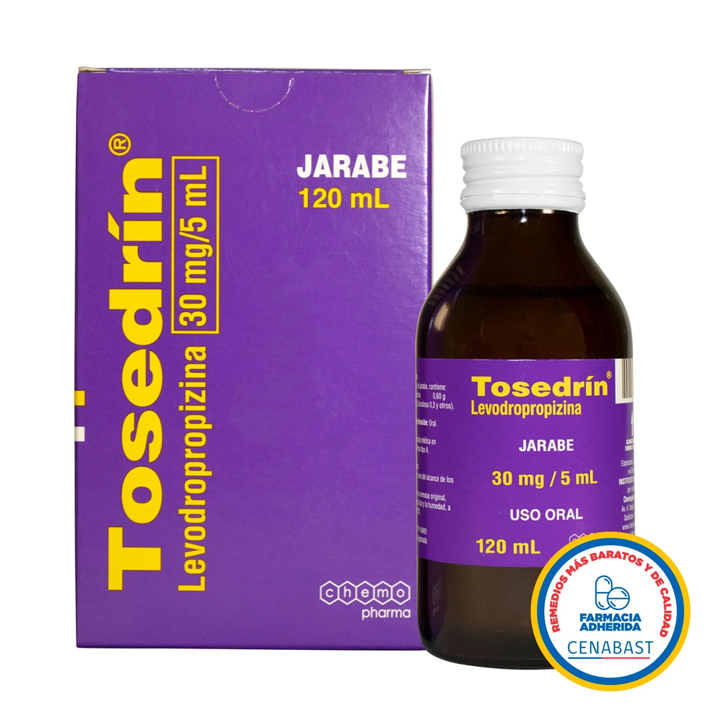 Tosedrín 30mg/5ml - Jarabe 120 ml