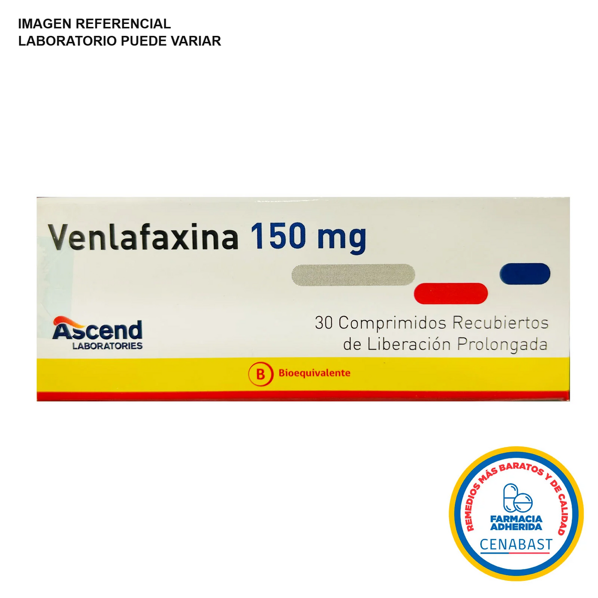 Venlafaxina 150mg - 30 Cápsulas de Liberación Prolongada - Medicamento Cenabast