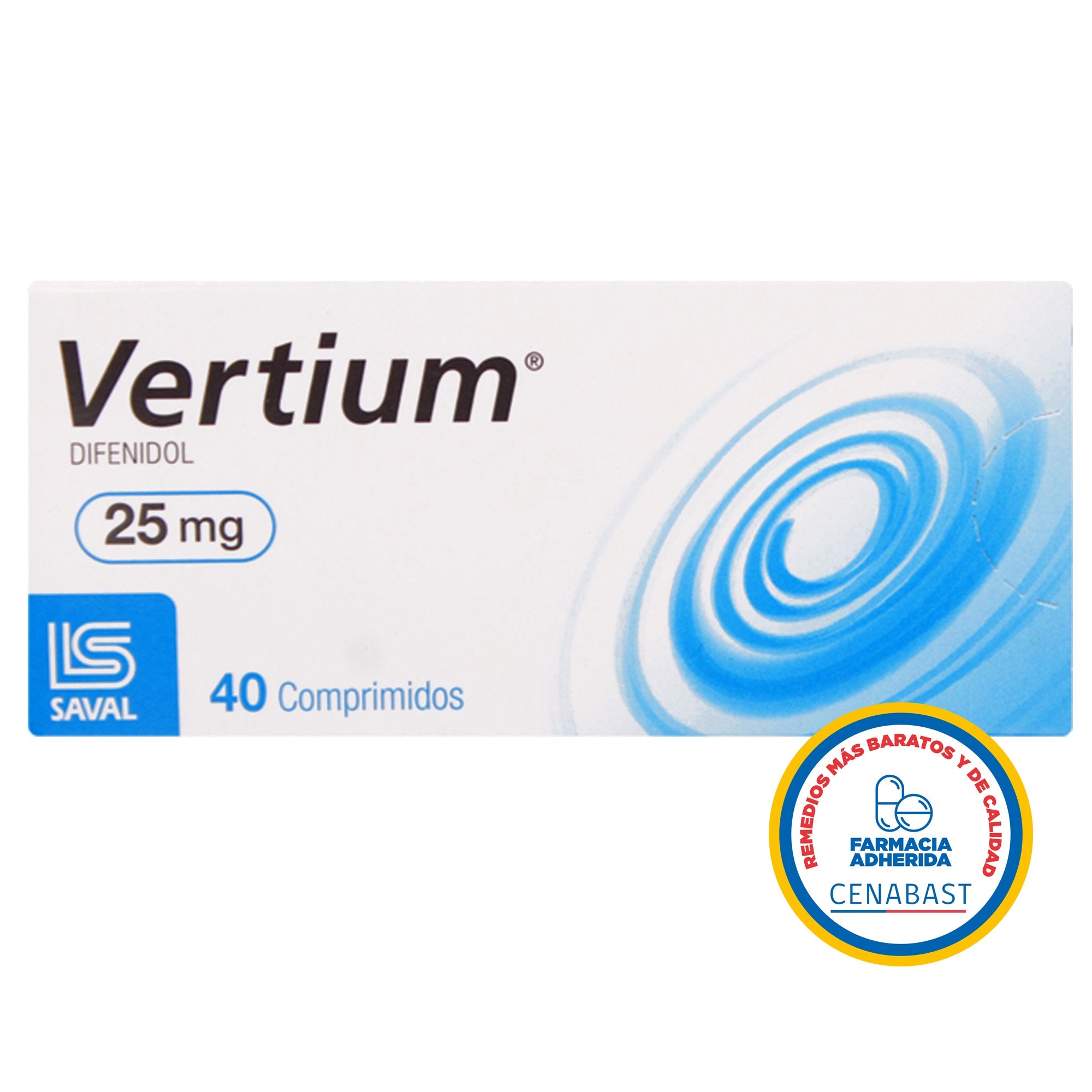 Vertium Comprimidos 25mg Medicamento Cenabast | Farmacias Curie ...