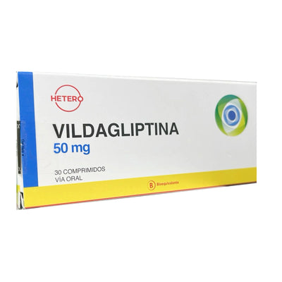 Vildagliptina 50mg - 30 Comprimidos - Farmacias Curie