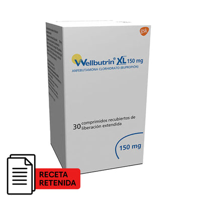 Wellbutrin XL Comprimidos Recubiertos de Liberación Extendida 150mg