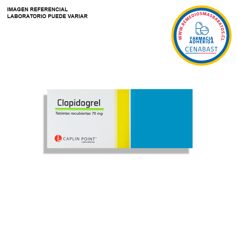 Clopidogrel 75 mg - 30 Comprimidos - Medicamento Cenabast
